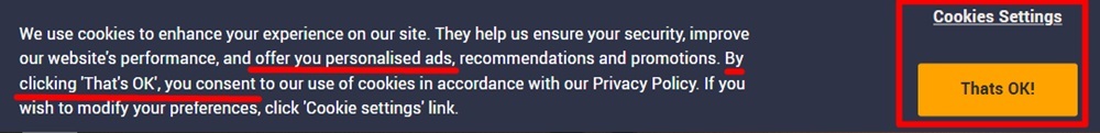 Lakeland Cookie Consent notice